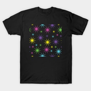 Starry Asterisk Pattern (Neon) T-Shirt